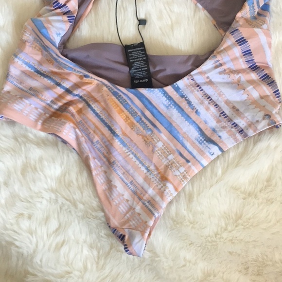 Dolce Vita Peach Cloud Cut Out Swimsuit - Picture 7 of 8